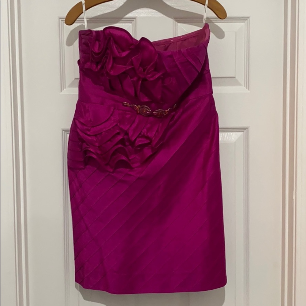 Phoebe couture mini dress bright pink 12